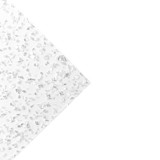 1/8 White Glitter Cast Acrylic Sheets