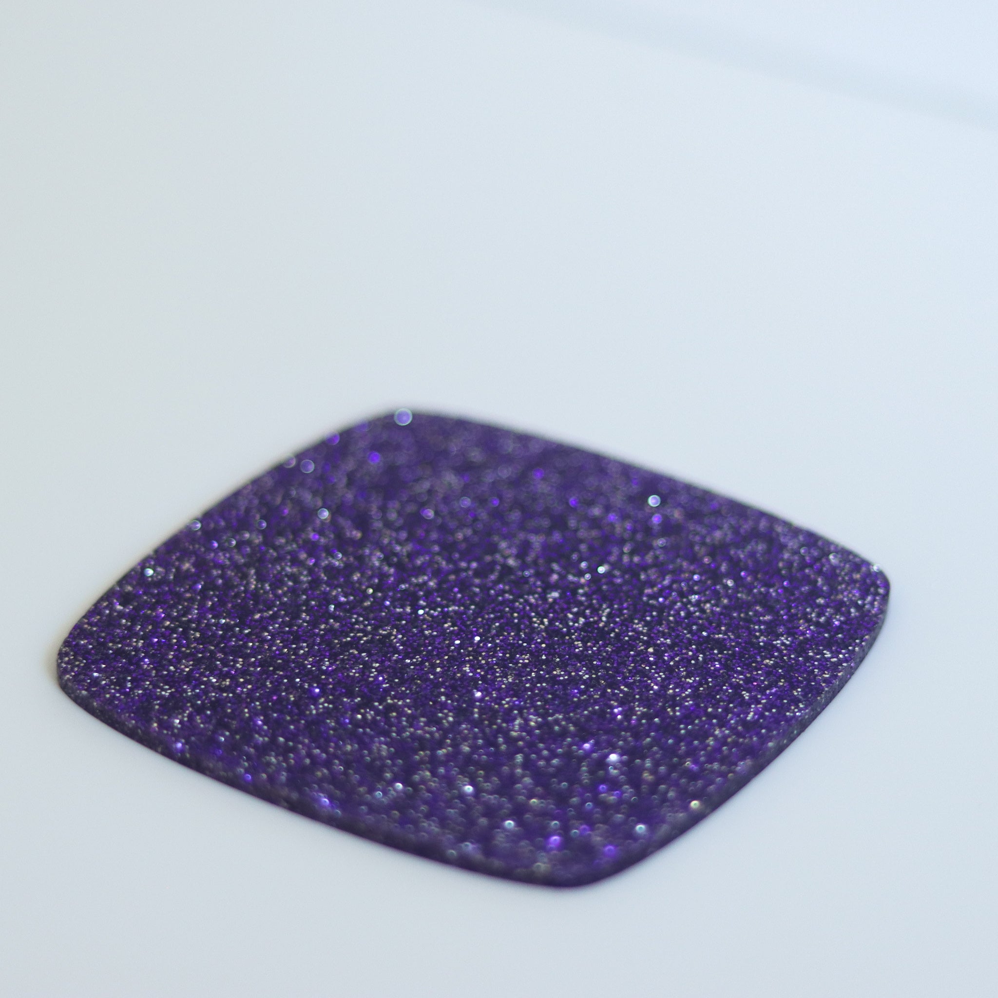 1/8 Purple Heart & Tinsel Shaped Glitter Cast Acrylic Sheets