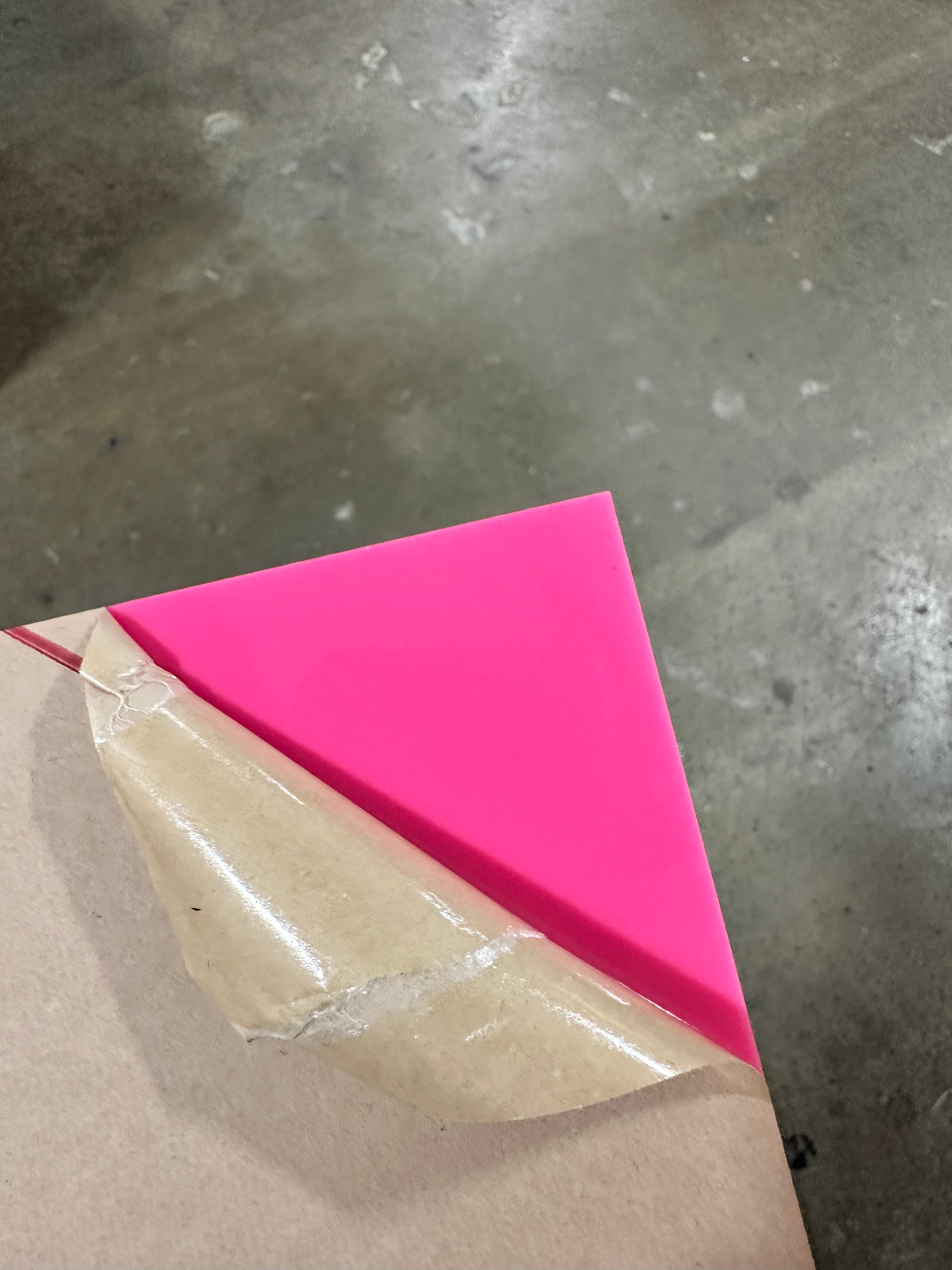 Neon Pink Acrylic for Laser Cutting and Engraving - Matte One Side