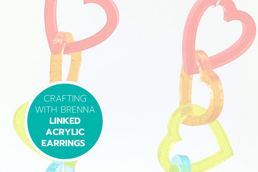 Linked Acrylic Earring Tutorial by Brenna - Custom Made Better