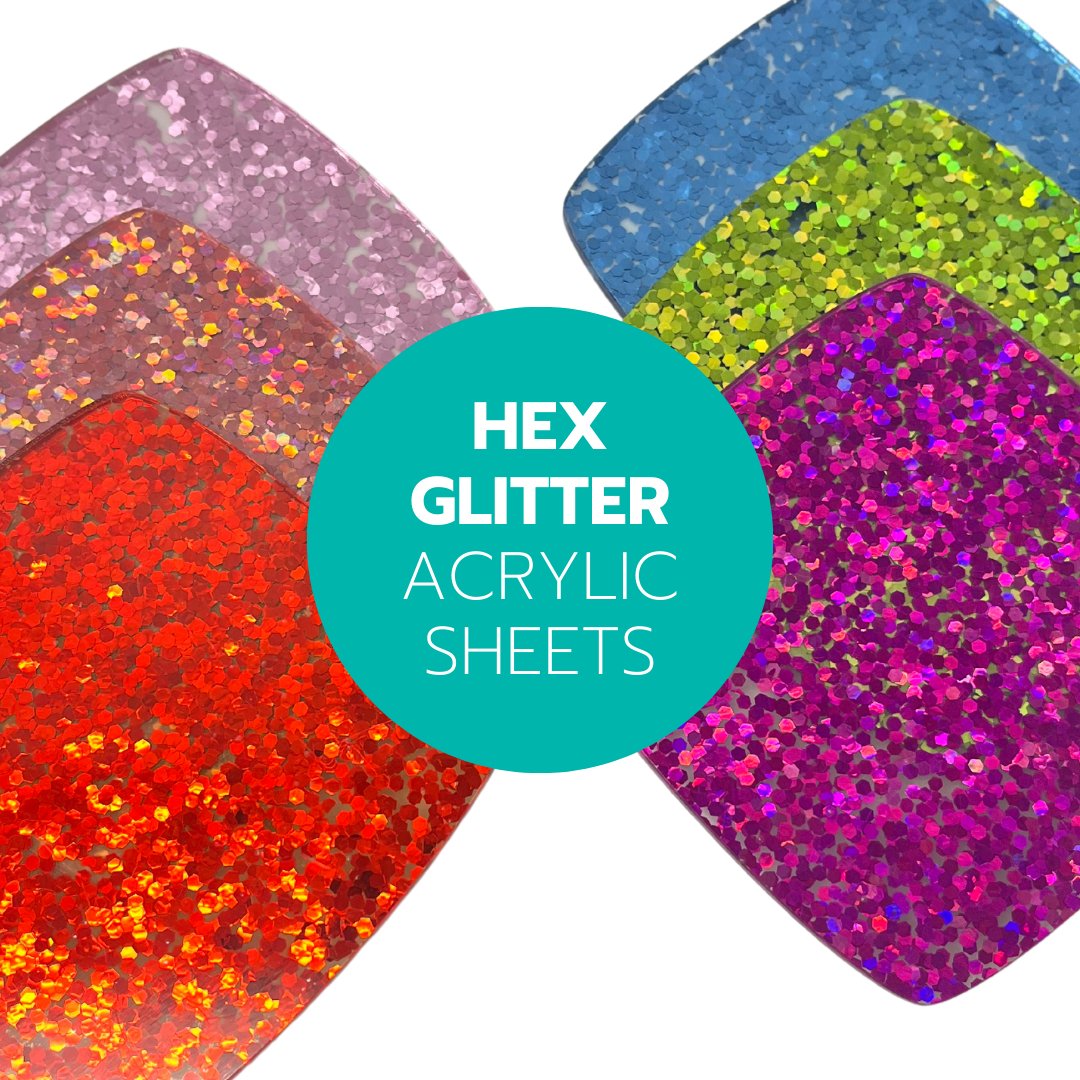 Hex Glitter Acrylic Sheets - CMB Glitter Acrylic Sheets - Local Plastics Supplier & Wholesale Acrylic Sheets Distributor