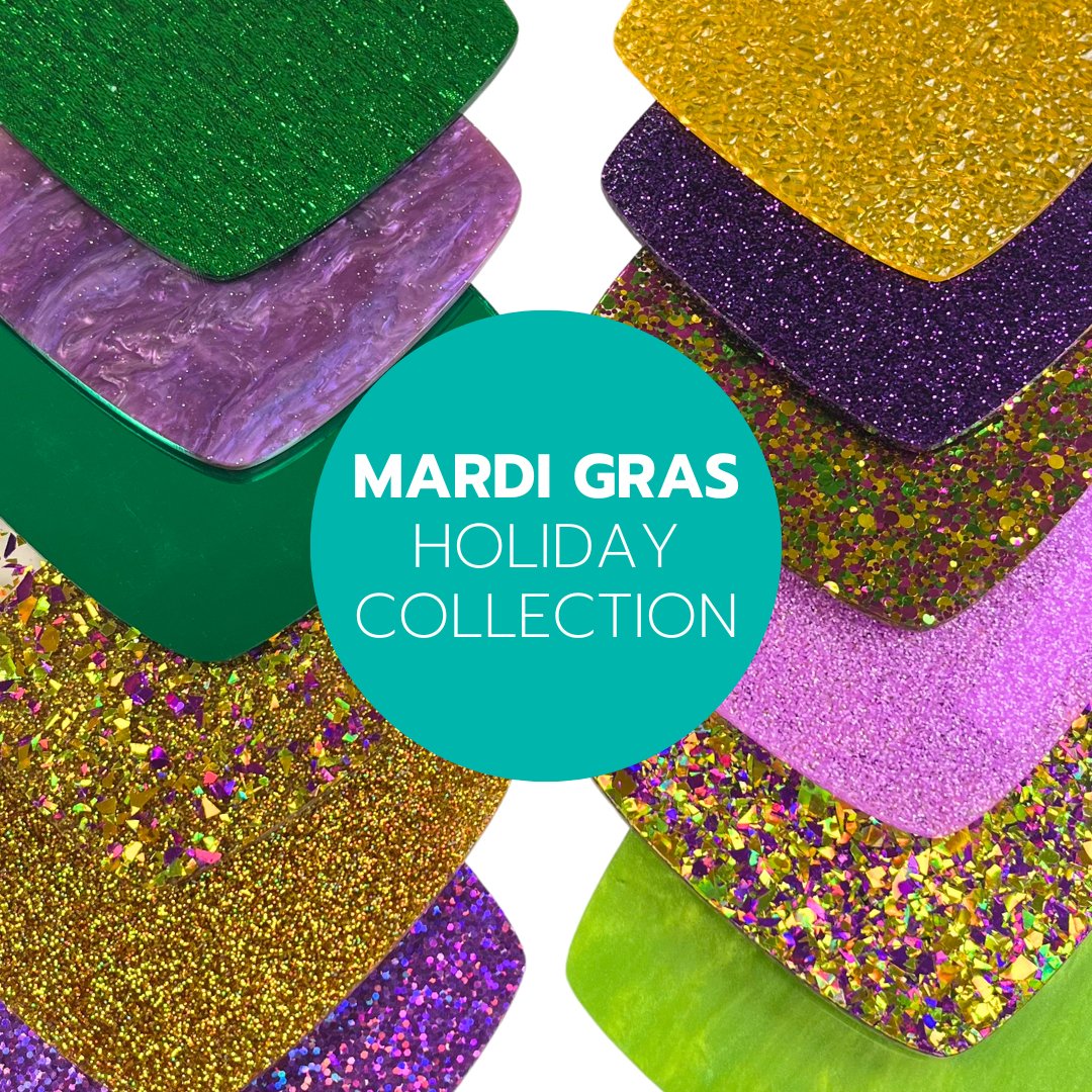 Mardi Gras Holiday - CMB Mardi Gras Acrylic Sheets - Local Plastics Supplier & Wholesale Acrylic Sheets Distributor