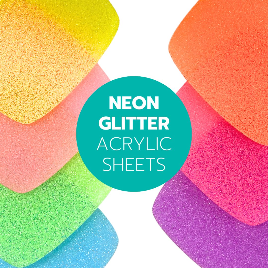 Neon Glitter Acrylic Sheets - CMB Glitter Acrylic Sheets - Local Plastics Supplier & Wholesale Acrylic Sheets Distributor