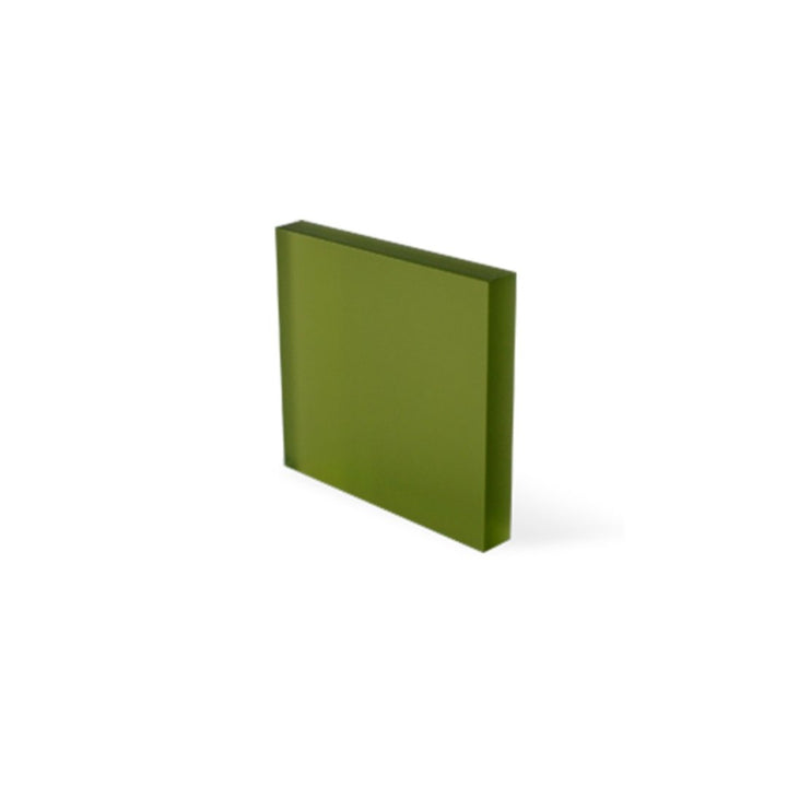 1/4" Frosted Olive Cast Acrylic Sheets | Both Sides Matte - Acrylic Sheets