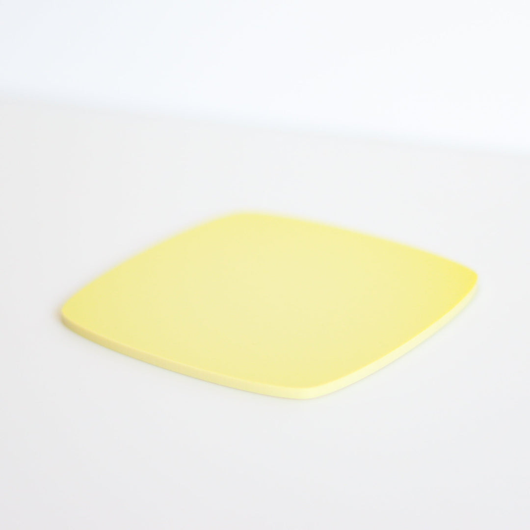 1/4" Matte/Gloss Pastel Sea Nymph Yellow Cast Acrylic Sheets - Acrylic Sheets