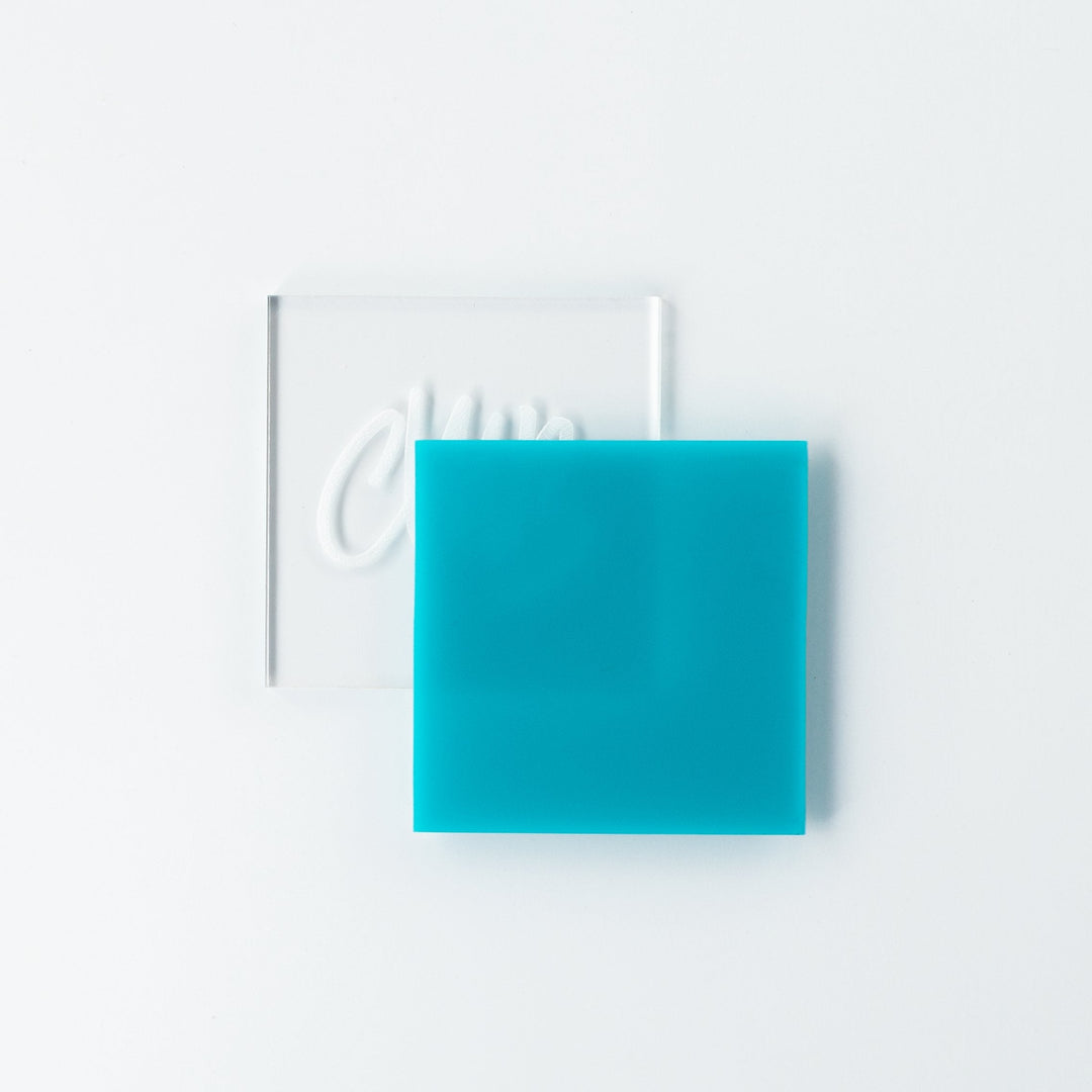 1/4" Matte/Gloss Turquoise Cast Acrylic Sheets - Acrylic Sheets