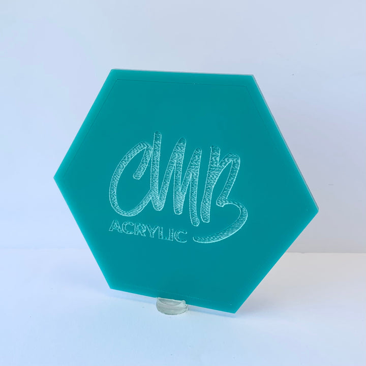 1/4" Matte/Gloss Turquoise Cast Acrylic Sheets - Acrylic Sheets