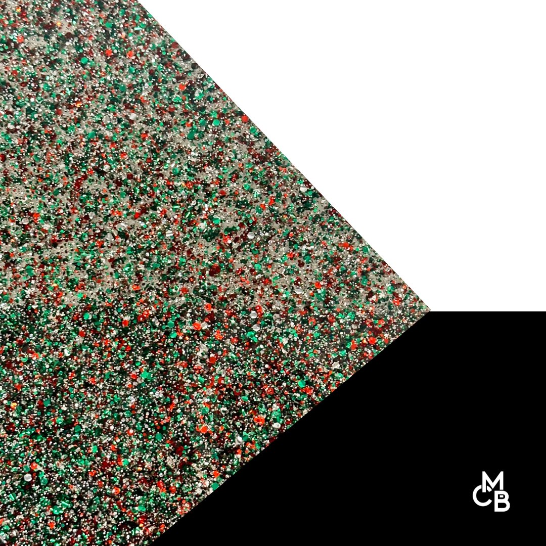 1/8" Christmas Cringle GlitterBlend Cast Acrylic Sheets - Acrylic Sheets