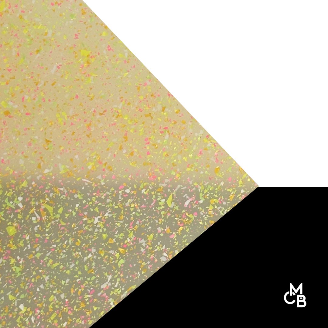 1/8" Glow Gala MicroFlake Glitter Cast Acrylic Sheets - Acrylic Sheets