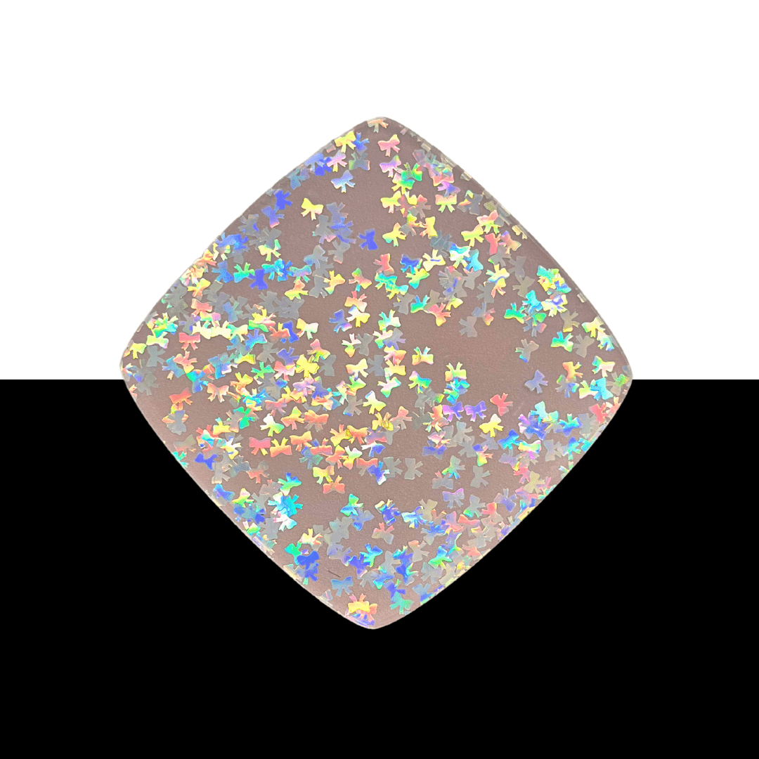 1/8" Holographic Bow Shaped Glitter - CMB CHROMATIC CREATIONS - CMB Pattern Acrylic