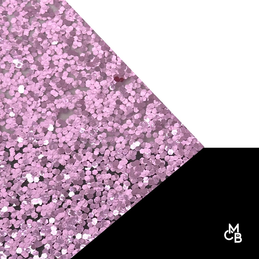 1/8" Light Pink Hex Glitter Cast Acrylic Sheets - Acrylic Sheets