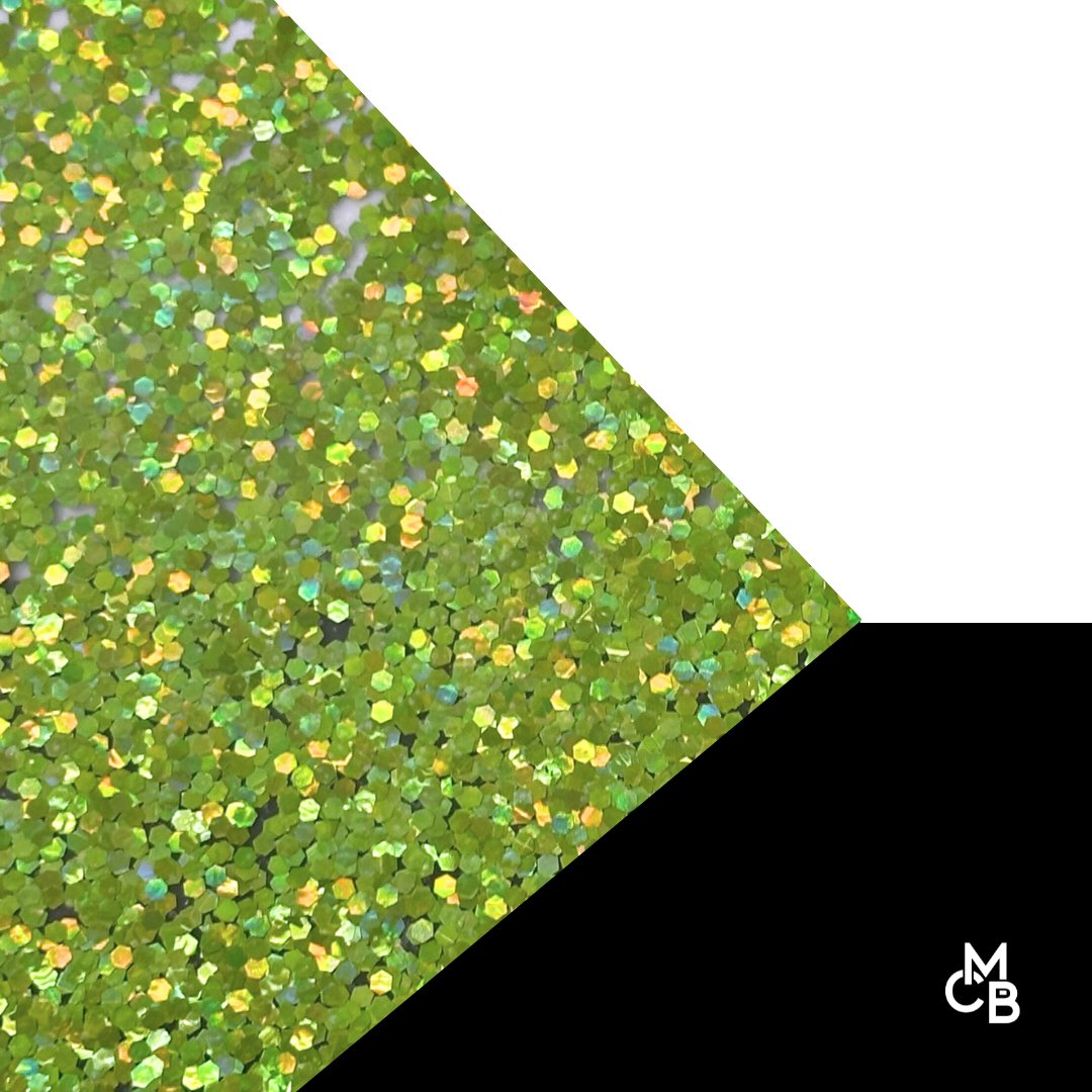 1/8" Lime Green Holographic Hex Glitter Cast Acrylic Sheets - Acrylic Sheets