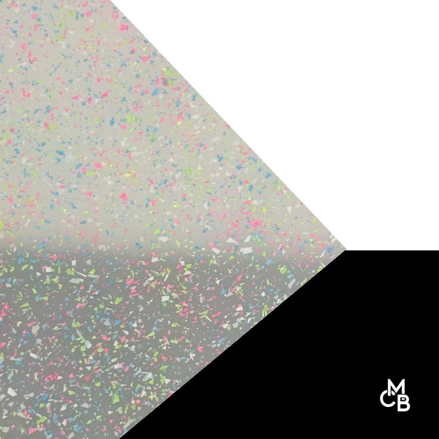 1/8" Neon Fusion MicroFlake Glitter Cast Acrylic Sheets - Acrylic Sheets