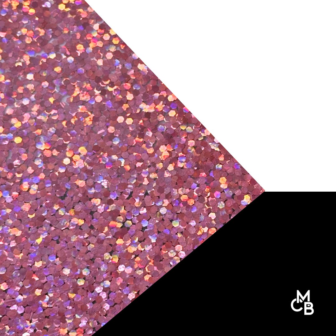 1/8" Pink Holographic Hex Glitter Cast Acrylic Sheets - Acrylic Sheets