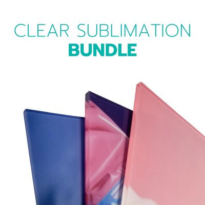 1/8" Sublimation Clear Acrylic Sheet BUNDLES 12" X 9" - 