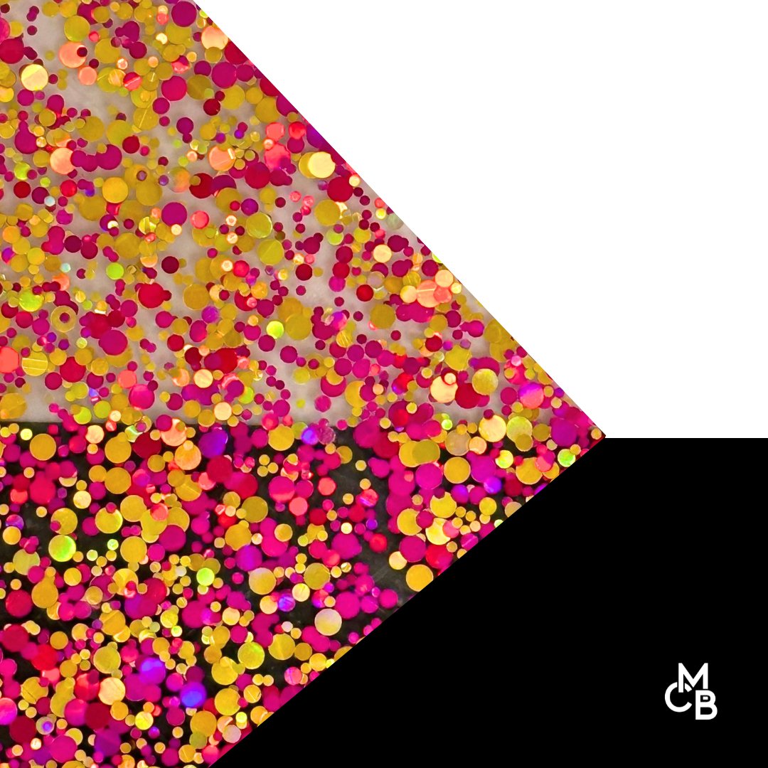 1/8" Sunset Sparkle Glitter Dots Cast Acrylic Sheets - Acrylic Sheets