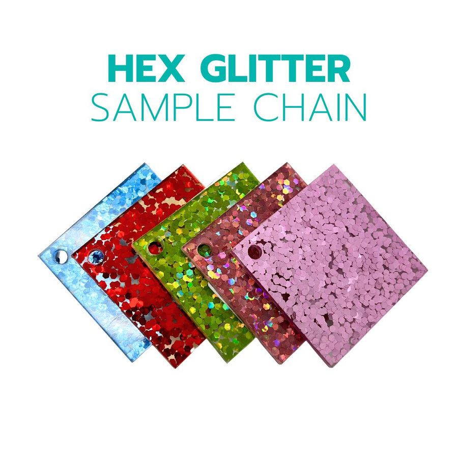 2" Sample Chain - Hex - Acrylic Sheet Bundles