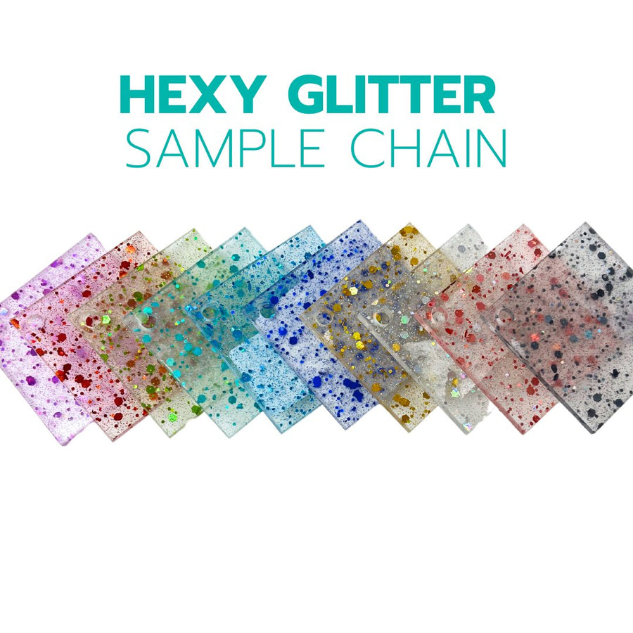 2" Sample Chain - Hexy - Acrylic Sheet Bundles