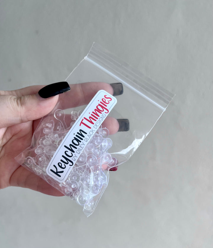 50 Clear OG Keychain Thingies® - Keychain Clips