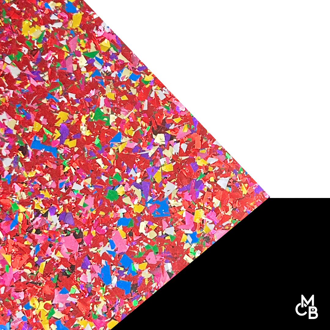 Chunky Flake Glitter Cast Acrylic Sheets | 5/32" | 24" X 40"