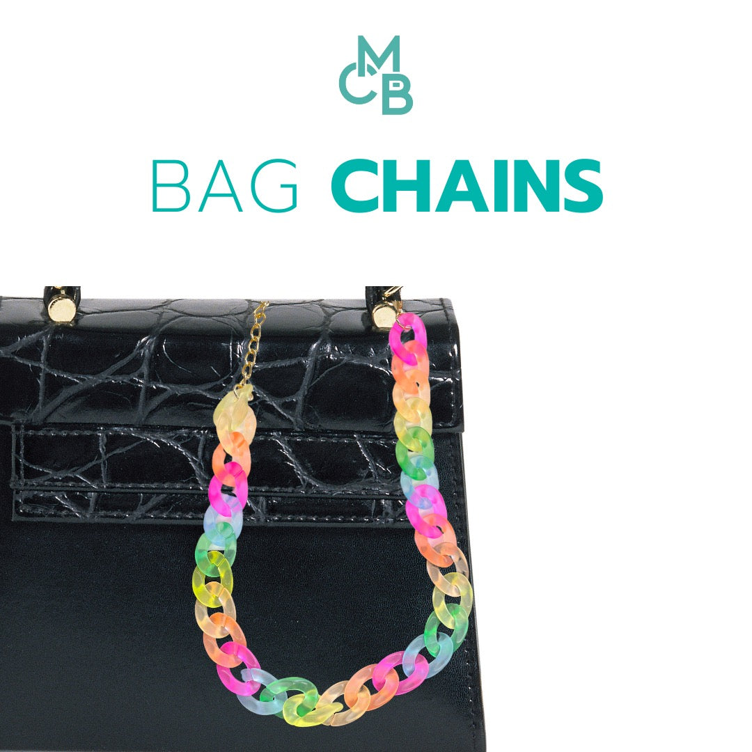 Frosted Fluorescent Acrylic Chain 21" | Bag Chain | Phone Chain