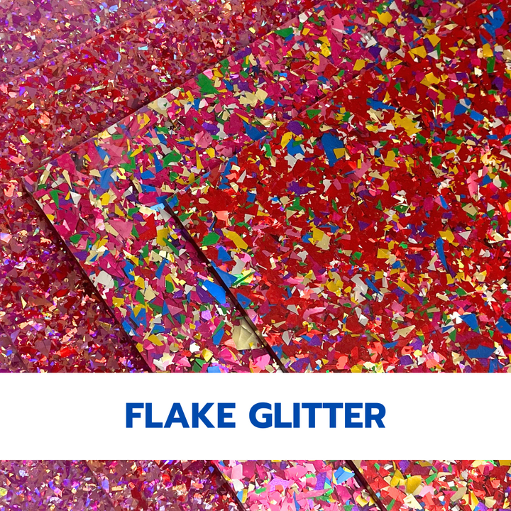 Chunky Flake Glitter Cast Acrylic Sheets | 5/32" | 24" X 40"