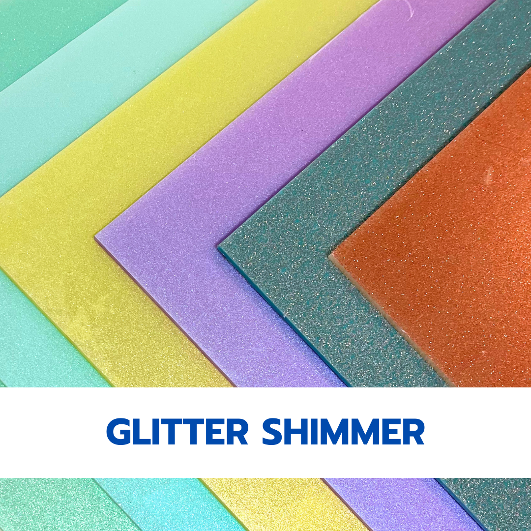 Two Tone Glitter Cast Acrylic Sheets | 1/8" | 48" X 96"