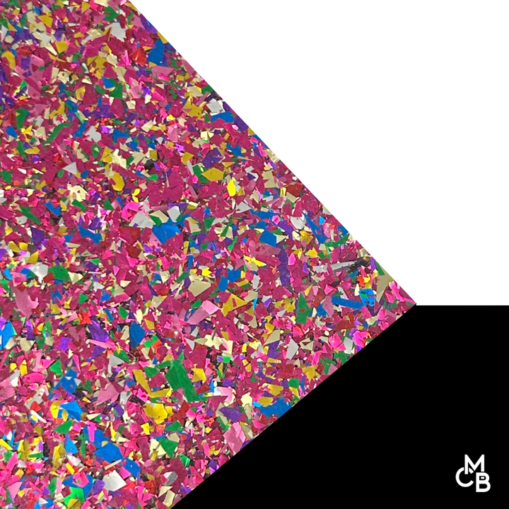 Chunky Flake Glitter Cast Acrylic Sheets | 5/32" | 24" X 40"