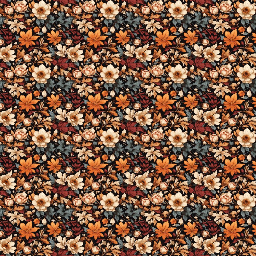 Autumn Floral Pattern Acrylic Sheets - CMB Pattern Acrylic