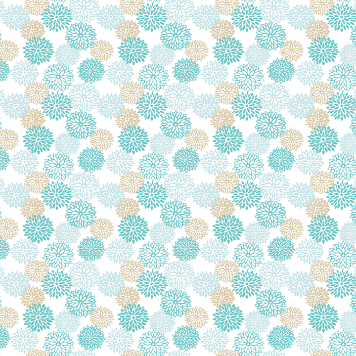 Beach Chic Dahlias Pattern Acrylic Sheets - CMB Pattern Acrylic