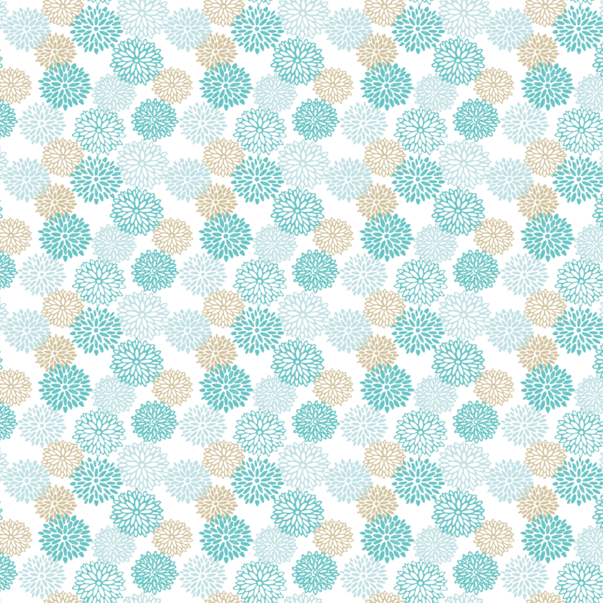 Beach Chic Dahlias Pattern Acrylic Sheets - CMB Pattern Acrylic