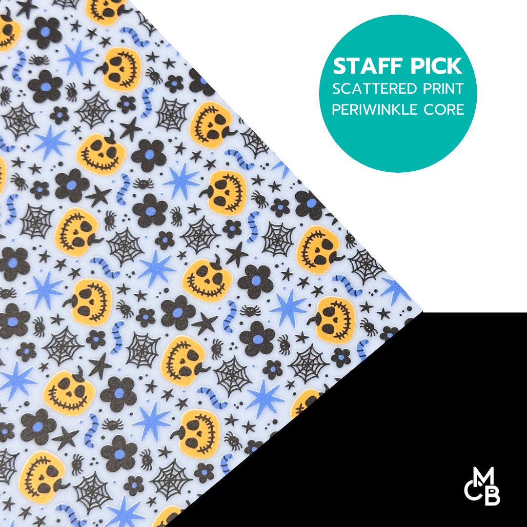 Blue Halloween Pattern Acrylic Sheets - CMB Pattern Acrylic