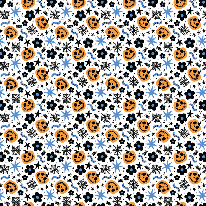 Blue Halloween Pattern Acrylic Sheets - CMB Pattern Acrylic