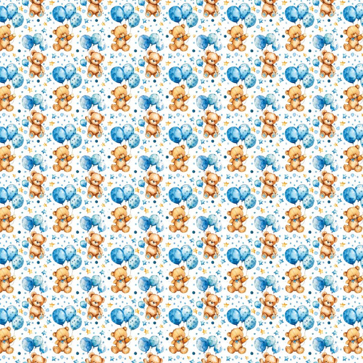 Blue Teddy Bears Pattern Acrylic Sheets - CMB Pattern Acrylic