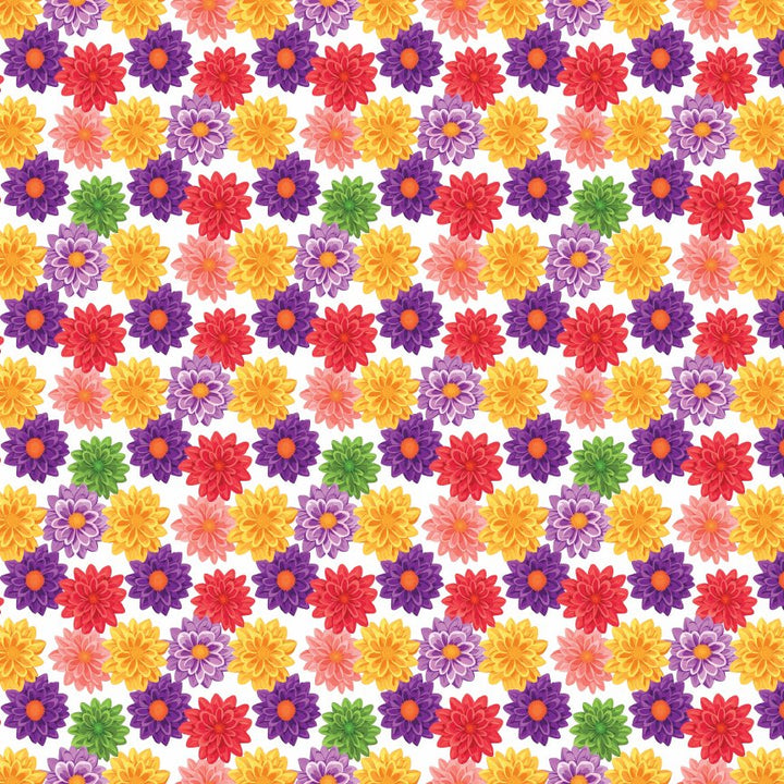 Bold Dahlias Pattern Acrylic Sheets - CMB Pattern Acrylic