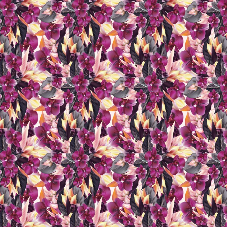 Bold Floral Pattern Acrylic Sheets - CMB Pattern Acrylic