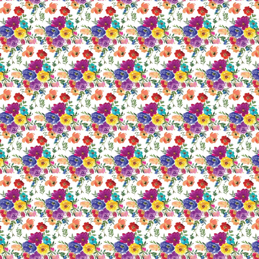 Bold Watercolor Floral Pattern Acrylic Sheets - CMB Pattern Acrylic