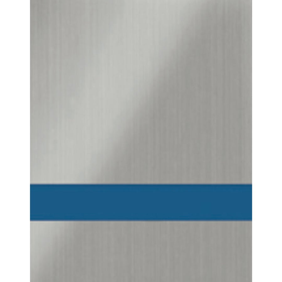 Brushed Stainless Steel Engraves Blue Laser XT Two Tone Acrylic Sheets - Acrylic Sheets