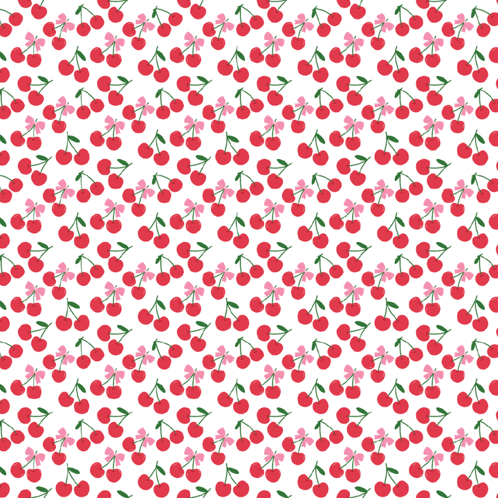 Cherries & Bows Pattern Acrylic Sheets - CMB Pattern Acrylic