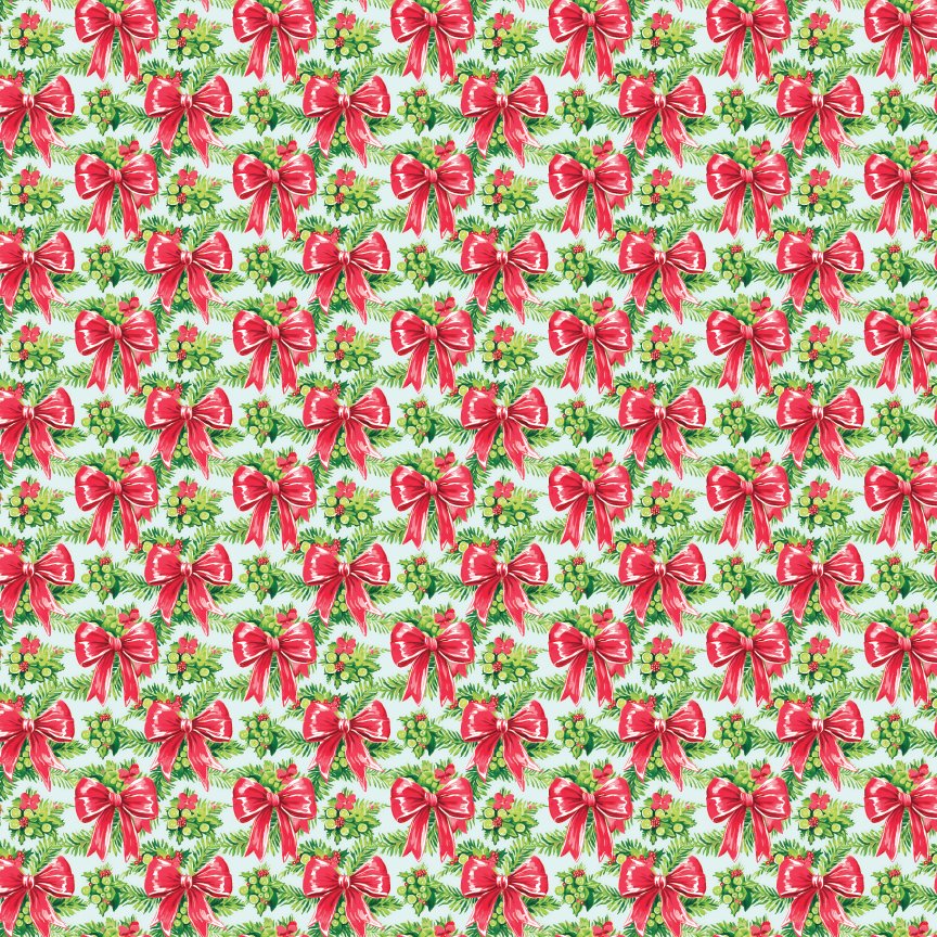 Christmas Bows Pattern Acrylic Sheets - CMB Pattern Acrylic