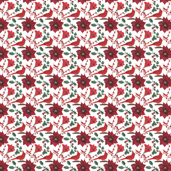 Christmas Cardinals Pattern Acrylic Sheets - CMB Pattern Acrylic