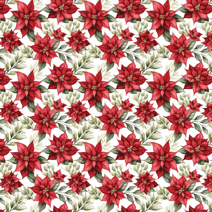 Christmas Pointsettia Pattern Acrylic Sheets - CMB Pattern Acrylic