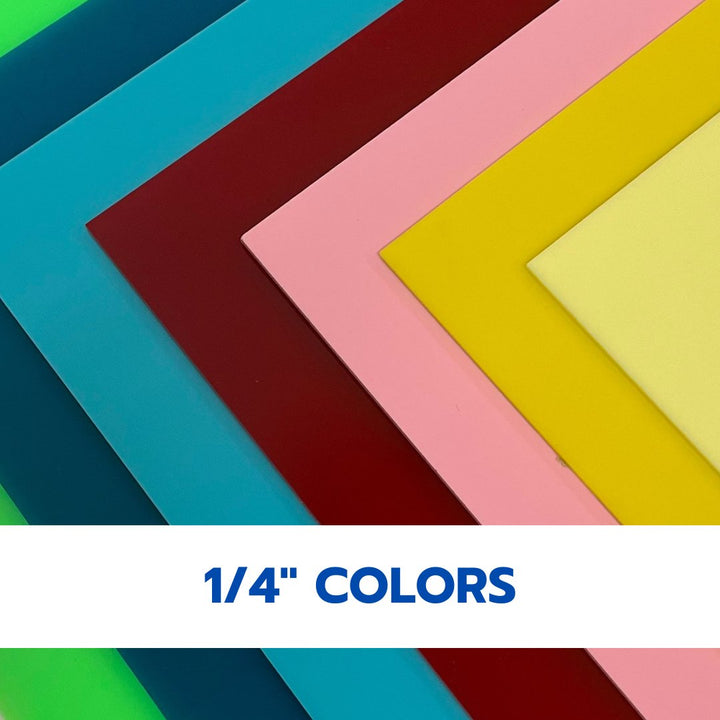 Colored Cast Acrylic Sheets | 1/4" | 48" X 96" - 