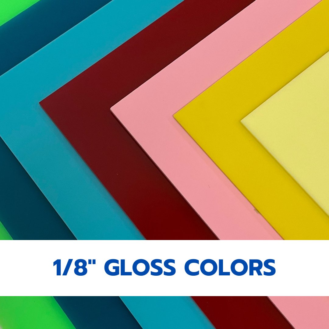 Colored Cast Acrylic Sheets | 1/8" | 48" X 96" - 