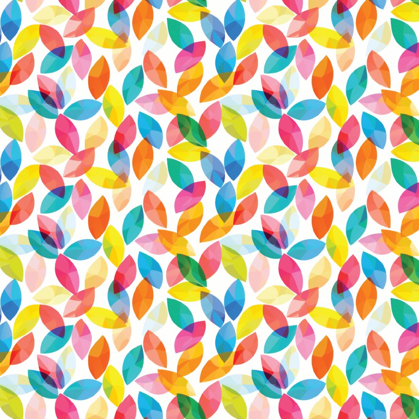 Colorful Abstract Leaves Pattern Acrylic Sheets - CMB Pattern Acrylic