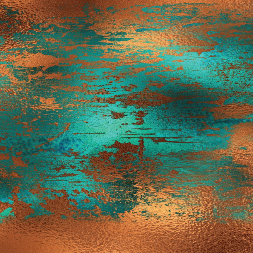 Copper Patina Pattern Acrylic Sheet - CMB Pattern Acrylic