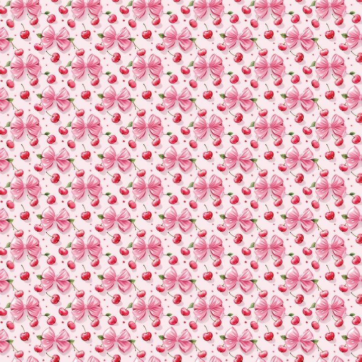 Coquette Cherry Bows Pattern Acrylic Sheets - CMB Pattern Acrylic