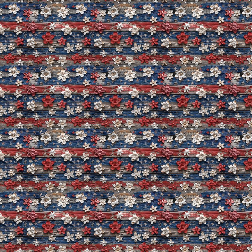 Cottagecore Americana Pattern Acrylic Sheets - CMB Pattern Acrylic