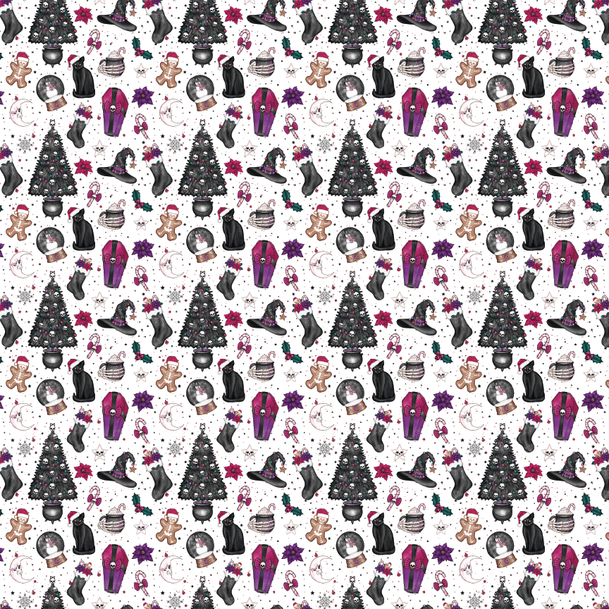 Creepy Christmas Pattern Acrylic Sheets - CMB Pattern Acrylic