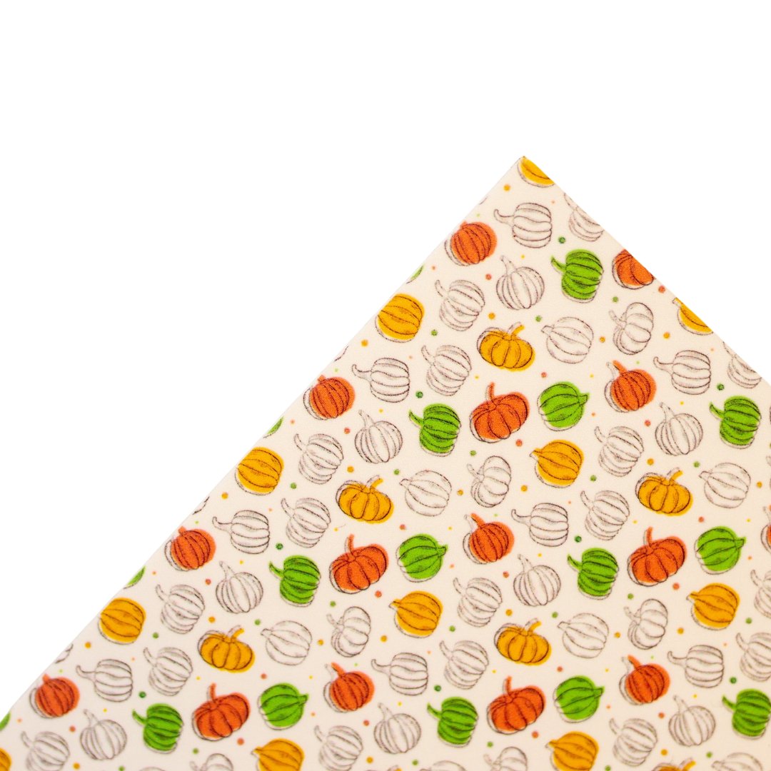 Creme Pumpkins Pattern Acrylic Sheets - CMB Pattern Acrylic